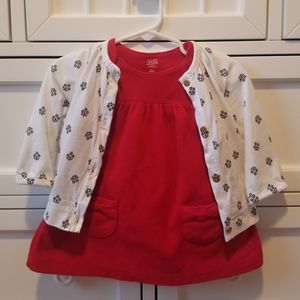 Carter's dress and cardigan bundle